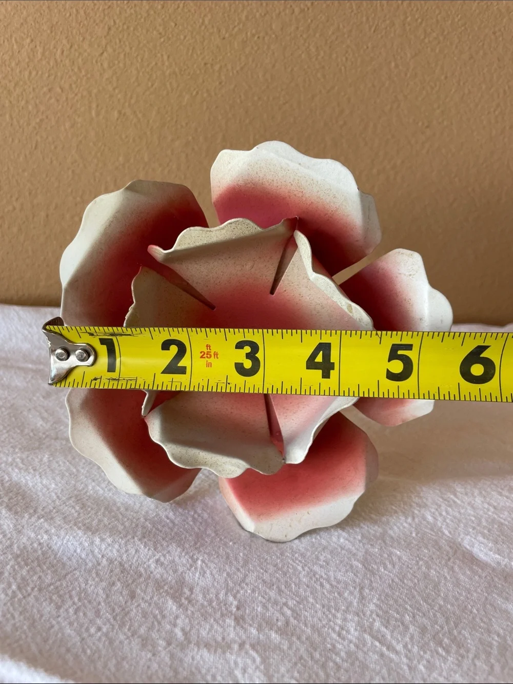Vintage Target Pink Rose Metal Candle Holder NWT